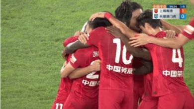 中超-张华晨补时读秒绝杀李昂失良机 上海海港1-0小胜津门虎