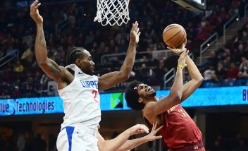 NBA-伦纳德空砍30+8米切尔28+12 快船108-118不敌骑士5连胜遭终结