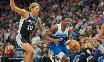 NBA-爱德华兹34分文班亚马空砍两双 森林狼114-105送马刺5连败