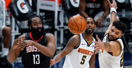 NBA-哈登34+8约基奇大号三双 火箭残阵出战不敌掘金