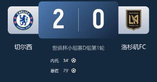 世俱杯-切尔西2-0洛杉矶FC 德拉普首秀送助攻 恩佐建功 内托破门