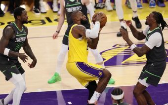 NBA-东契奇28+9+7詹姆斯22分 森林狼4-1湖人晋级次轮