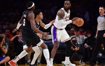 NBA-詹姆斯28+5浓眉两双 小西蒙斯19分 开拓者110-134不敌湖人