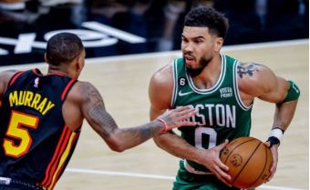 NBA季后赛-老鹰130-122胜凯尔特人总分1-2 特雷杨32分塔图姆空砍29+10