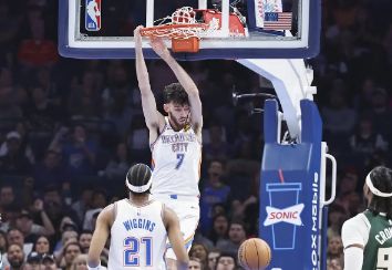 NBA-霍姆格伦22+9亚历山大21+7 雷霆125-107力擒雄鹿夺4连胜