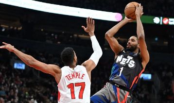 NBA-特伦特18分施罗德19+7 布里奇斯13分 篮网96-88胜猛龙