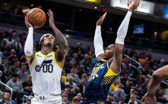 NBA-哈利伯顿两双克拉克森空砍33分 步行者主场134-118送爵士4连败