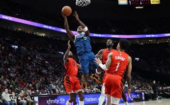 NBA-爱德华兹爆砍41分艾顿22+16 森林狼121-109送开拓者5连败