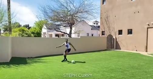 老詹库里上线！当NBA球员踢足球会是什么样？
