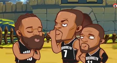 NBA欢乐搞笑视频：船网神仙打架 阿登关键发球